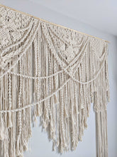 Load image into Gallery viewer, Boho Macrame Ceremony Backdrop // Extra Large Tapestry String Theories Fiber Design