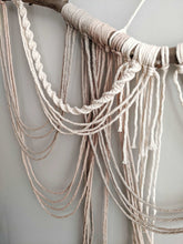 Load image into Gallery viewer, Draped Minimalist Mid Century Modern Macrame Wall Hanging String Theories Fiber Design