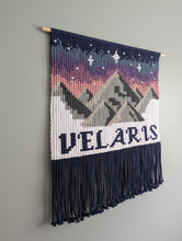 Load image into Gallery viewer, Officially Licensed - Macrame Velaris A Court of Mist and Fury Tapestry Wall Hanging DIY Pattern