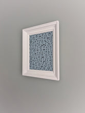 Load image into Gallery viewer, Bubbles Macrame Hanging in Rectangle White Frame