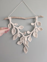 Load image into Gallery viewer, Macrame Leafy Sculpture Hanging - Natural