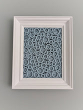 Load image into Gallery viewer, Bubbles Macrame Hanging in Rectangle White Frame