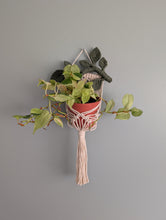 Load image into Gallery viewer, Macrame Wall Plant hanger with Leaves