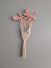 Load image into Gallery viewer, Macrame Wall Plant hanger with Leaves