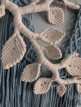 Load image into Gallery viewer, Flower Crown Macrame Hanging - Blue
