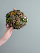 Load image into Gallery viewer, Mushroom Landscape Oval Woven Wall Hanging for Bookshelf