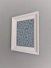 Load image into Gallery viewer, Bubbles Macrame Hanging in Rectangle White Frame