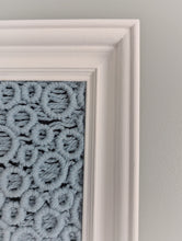 Load image into Gallery viewer, Bubbles Macrame Hanging in Rectangle White Frame