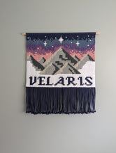 Load image into Gallery viewer, Officially Licensed - Macrame Velaris A Court of Mist and Fury Tapestry Wall Hanging DIY Pattern