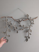 Load image into Gallery viewer, Sage Green Leaf & Vines Wall Tapestry