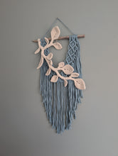 Load image into Gallery viewer, Flower Crown Macrame Hanging - Blue