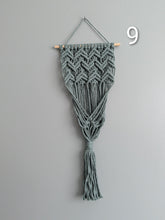 Load image into Gallery viewer, Macrame Basket Wall Plant Hangers