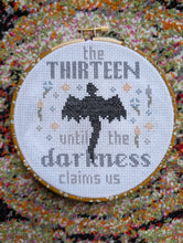 Load image into Gallery viewer, Officially licensed Sarah J Maas Throne of Glass the Thirteen Manon/Abraxos Cross Stitch Easy PDF Pattern