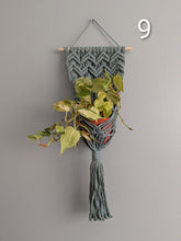 Load image into Gallery viewer, Macrame Basket Wall Plant Hangers