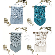 Load image into Gallery viewer, Macrame Mini Wall Hangings String Theories Fiber Design