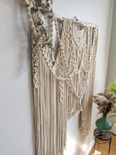 Load image into Gallery viewer, Macrame Wedding Backdrop // Macrame Ceremony Arch String Theories Fiber Design