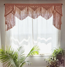 Load image into Gallery viewer, Pink Macrame Wedding Backdrop // Macrame Ceremony Arch String Theories Fiber Design