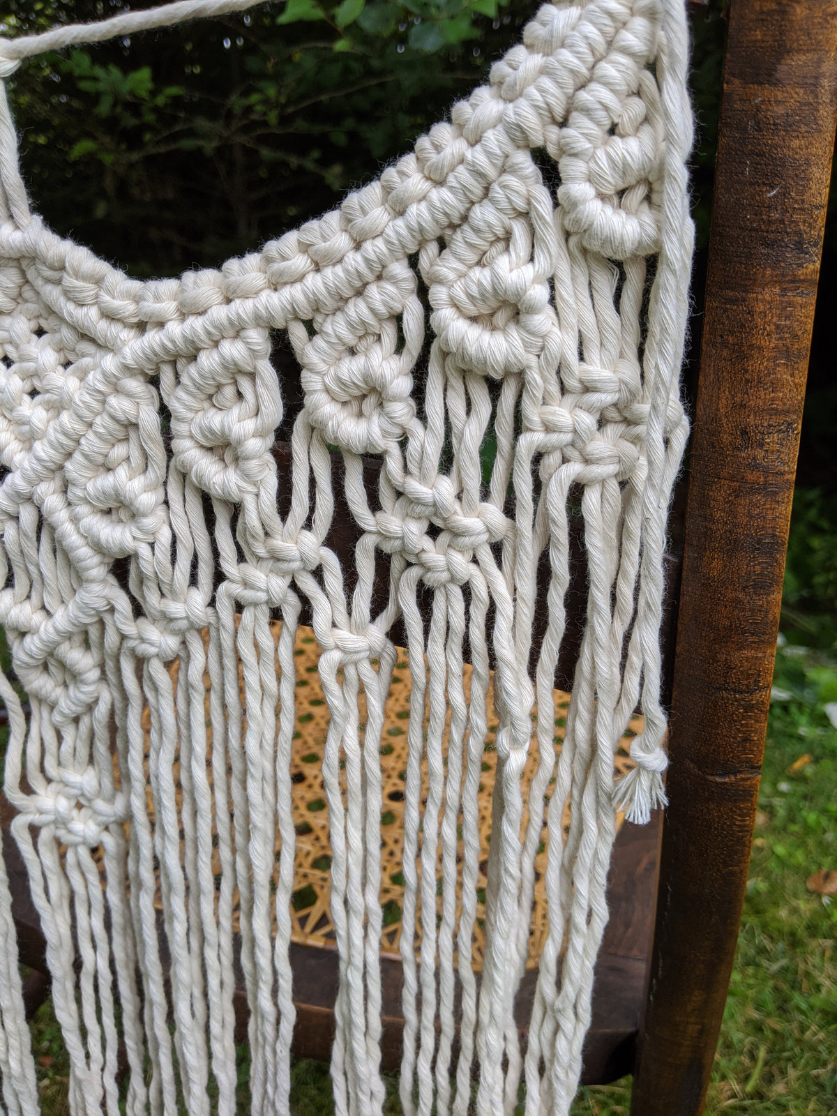 Macrame Chair Covers String Theories Fiber Design