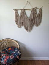 Load image into Gallery viewer, Macrame Wall Hanging - Triple Fringe String Theories Fiber Design