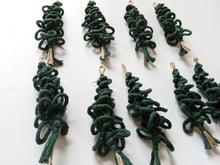 Load image into Gallery viewer, Macrame Christmas Tree Ornaments String Theories Fiber Design
