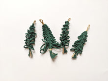 Load image into Gallery viewer, Macrame Christmas Tree Ornaments String Theories Fiber Design