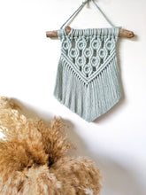 Load image into Gallery viewer, Macrame Mini - Rose/Glacier - Extra Soft Fringe String Theories Fiber Design