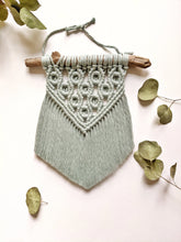 Load image into Gallery viewer, Macrame Mini - Rose/Glacier - Extra Soft Fringe String Theories Fiber Design