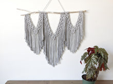 Load image into Gallery viewer, Macrame Wall Hanging - Triple Fringe String Theories Fiber Design