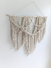 Load image into Gallery viewer, Macrame Wall Hanging Spirals String Theories Fiber Design