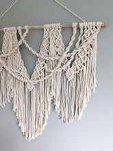 Load image into Gallery viewer, Macrame Wall Hanging Spirals String Theories Fiber Design