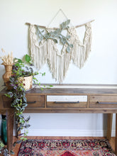 Load image into Gallery viewer, Macrame Wall Hanging with Vines String Theories Fiber Design