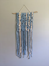 Load image into Gallery viewer, Macrame Bubbles Wall Hanging with Hand Painted Cotton