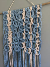 Load image into Gallery viewer, Macrame Bubbles Wall Hanging with Hand Painted Cotton
