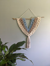 Load image into Gallery viewer, Macrame Bubbles Wall Hanging on Driftwood String Theories Fiber Design
