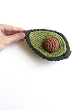 Load image into Gallery viewer, Macrame Halved Avocado Sculpture - Removable Pit!