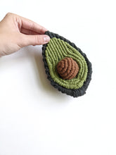 Load image into Gallery viewer, Macrame Halved Avocado Sculpture - Removable Pit!
