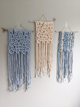 Load image into Gallery viewer, Macrame Bubbles Wall Hanging String Theories Fiber Design