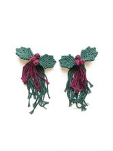 Load image into Gallery viewer, Macrame Holly Berry Ornaments String Theories Fiber Design