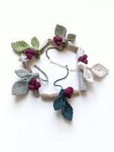 Load image into Gallery viewer, Macrame Leafy Ornaments on Driftwood