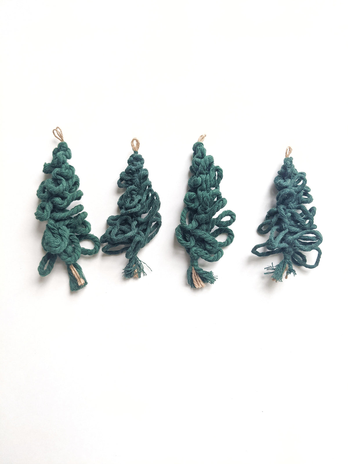 Macrame Christmas Tree Ornaments String Theories Fiber Design