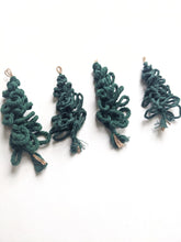 Load image into Gallery viewer, Macrame Christmas Tree Ornaments String Theories Fiber Design