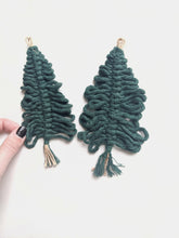 Load image into Gallery viewer, Macrame Christmas Tree Ornaments String Theories Fiber Design