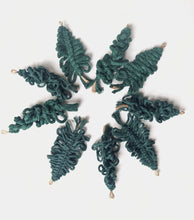Load image into Gallery viewer, Macrame Christmas Tree Ornaments String Theories Fiber Design