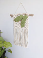 Load image into Gallery viewer, Macrame Zig Zag Cactus Hanging String Theories Fiber Design