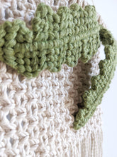 Load image into Gallery viewer, Macrame Zig Zag Cactus Hanging String Theories Fiber Design