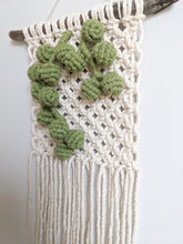 Load image into Gallery viewer, Macrame String of Pearls Wall Hanging String Theories Fiber Design
