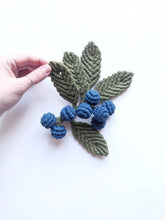 Load image into Gallery viewer, Macrame Blueberry Vine Sculpture String Theories Fiber Design