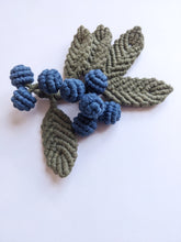 Load image into Gallery viewer, Macrame Blueberry Vine Sculpture String Theories Fiber Design