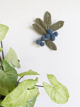Load image into Gallery viewer, Macrame Blueberry Vine Sculpture String Theories Fiber Design