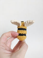 Load image into Gallery viewer, Macrame Honey Bee Sculpture String Theories Fiber Design